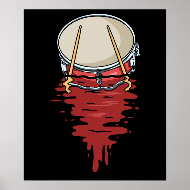 Drummer Gift Men Drumming Gifts Percussion Drum Poster (Front)