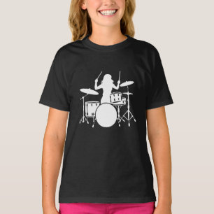 Drummer Girl   Drums Drummer Gift  T-Shirt