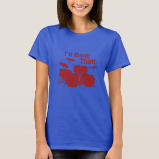 Drummer Girl Humour T-Shirt