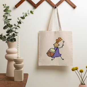 Drummer Girl Tote Bag