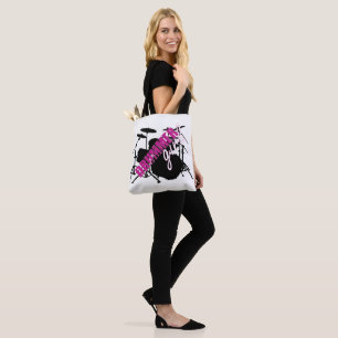 Drummer Girl Tote Bag