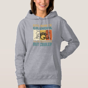 Drummer Grandpa Like a Regular Grandpa But Cooler  Hoodie