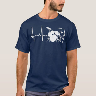 Drummer Heartbeat for Drummers Percussionist T-Shirt
