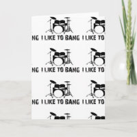 Drummer I like to bang drum drums funny xmas