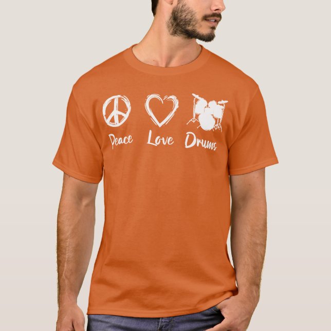 Drummer Love gift T-Shirt (Front)