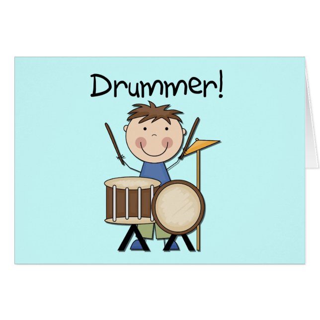 Drummer - Male Tshirts and Gifts (Front Horizontal)