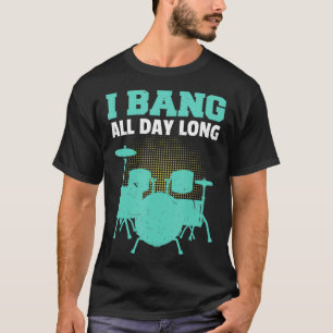 Drummer  Men Percussion Lover Gift Drum Kit  T-Shirt