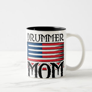 Drummer Mum Two-Tone Coffee Mug