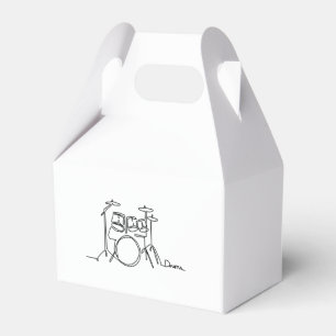 Drummer Music Design One-Line Drums Favour Box