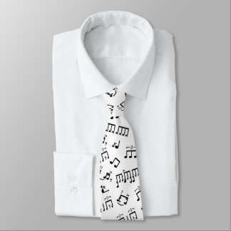 Drummer Necktie Musician Novelty Drumming Notes