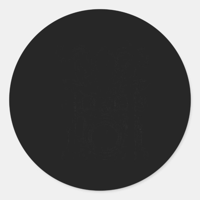 Drummer Octopus Funny Drums Rock Metal Gift  Classic Round Sticker (Front)