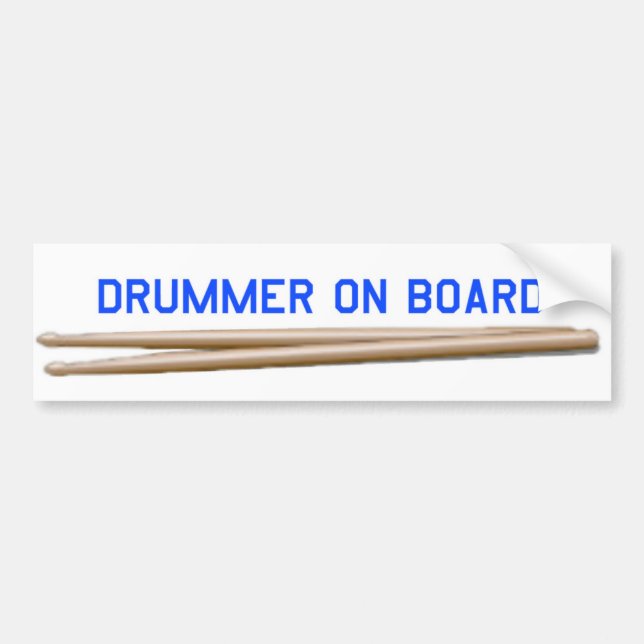 Drummer On Board 04 Bumper Sticker (Front)