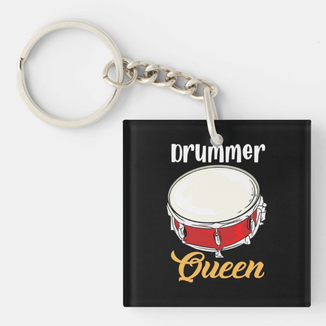 Drummer Queen Key Ring (Front)