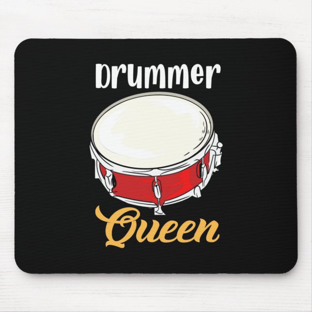 Drummer Queen Mouse Pad (Front)