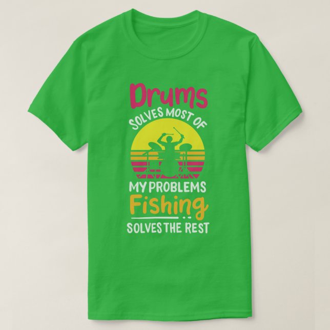 Drummer Quote Drums 1 T-Shirt (Design Front)