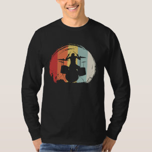 Drummer Retro 60s 70s Style Drum Set T-Shirt