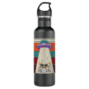 Drummer Retro Drum Stick Funny Gifts Drums 710 Ml Water Bottle