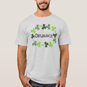 Drummer Shamrock Oval T-Shirt