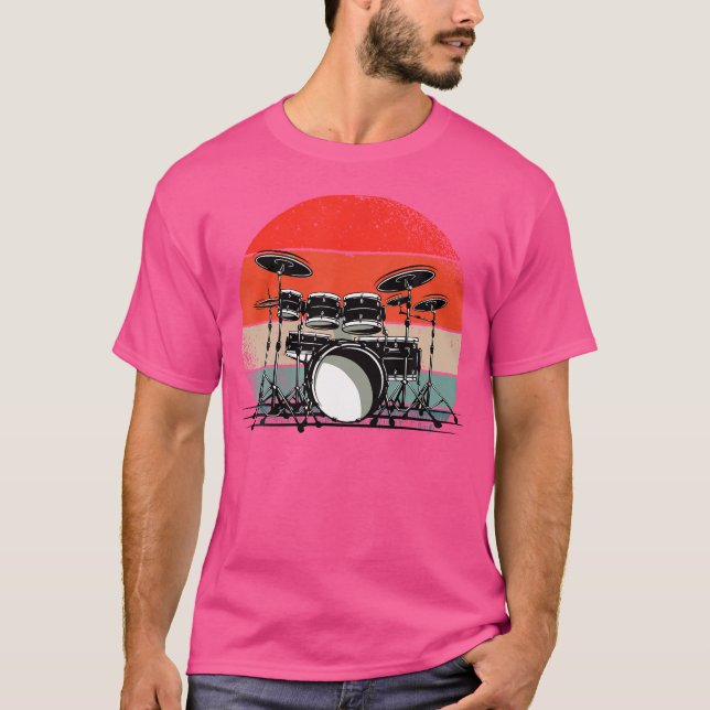 Drummer Shirt Drums Drum Player  Drum Kit (Front)