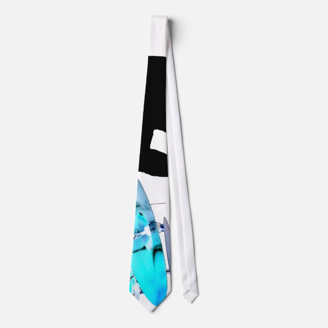 Drummer sticks in air shadow blue invert drums tie (Front)