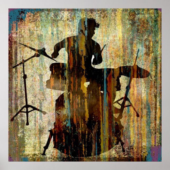 Drummer Streak, Copyright Karen J Williams Poster (Front)