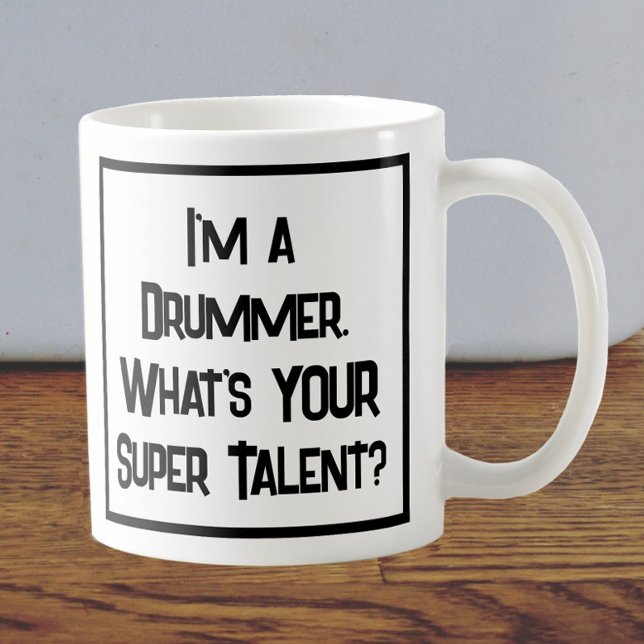 Drummer Super Talent. Coffee Mug (Creator Uploaded)