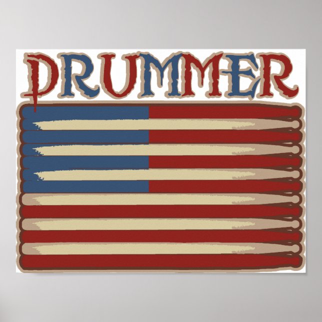 Drummer Vintage Poster (Front)