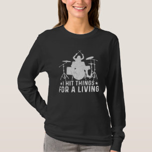 Drummer With Cool For Drumming Enthusiasts T-Shirt