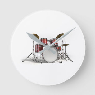**DRUMMER'S DRUM SET** CLOCK