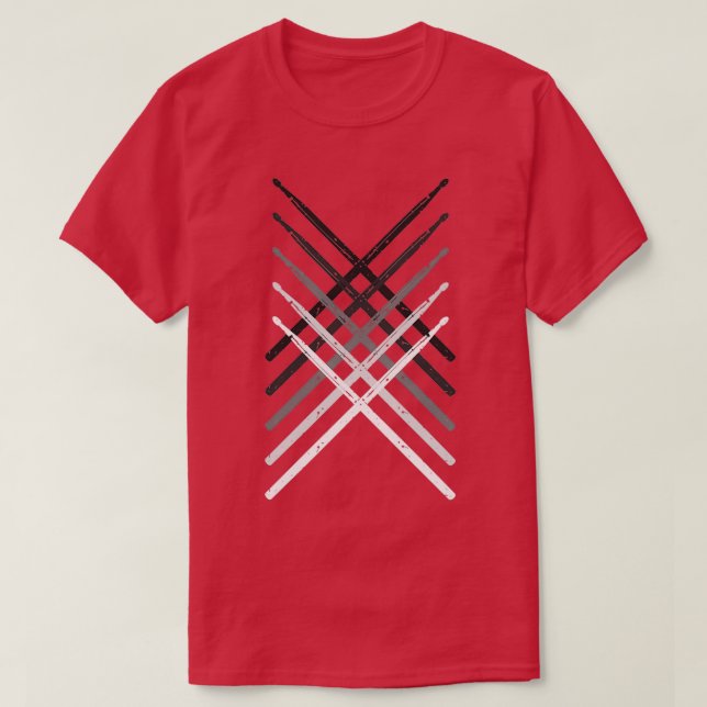Drummers Drum Sticks Percussion Gift For Musician  T-Shirt (Design Front)