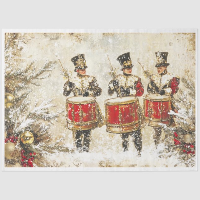 Drummers Drumming Tissue Paper (Front)
