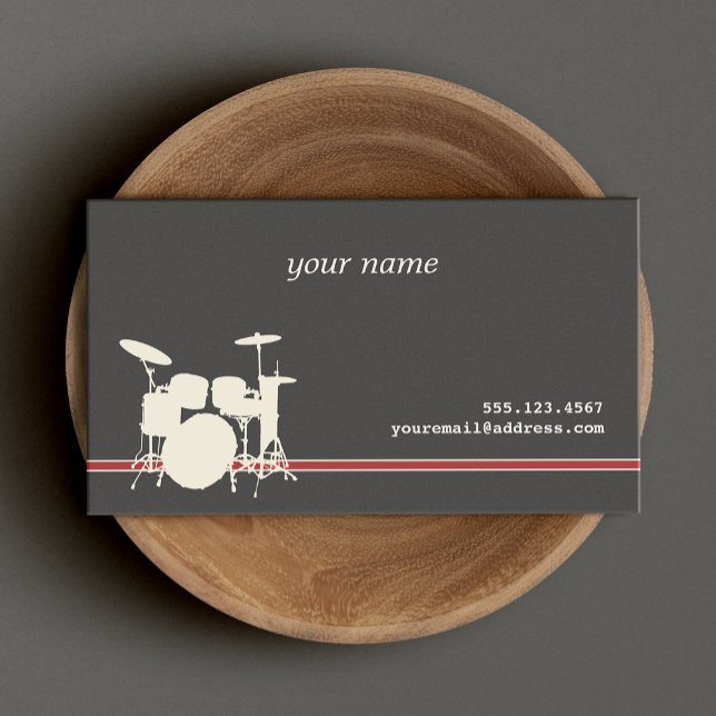 Drummer's Music Business Card (Creator Uploaded)