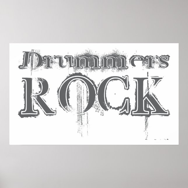 Drummers Rock Poster (Front)