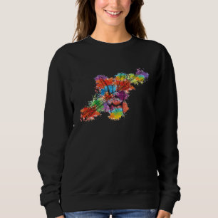 Drummers rocks on Drum and Drumsticks for Drummer  Sweatshirt