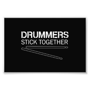 Drummers Stick Together Photo Print