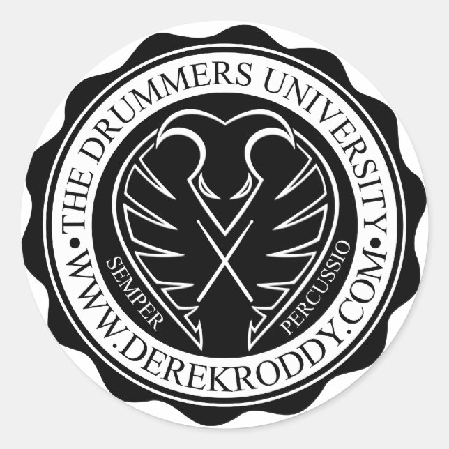 Drummers University Stickers (Front)