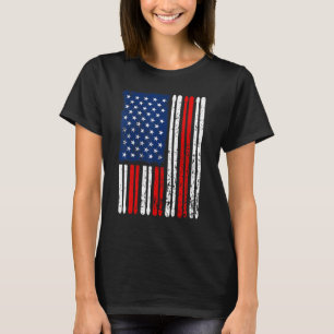 Drumming American Flag Drummer T-Shirt