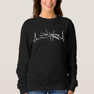Drumming Drum Set Heartbeat For Drummer And Percus Sweatshirt
