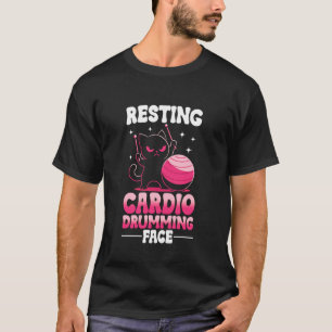 Drumming Fitness cat Cardio Drumming Women 1 T-Shirt