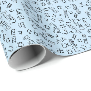 Drumming Gift Wrap Musical Drum Notes for Drummers