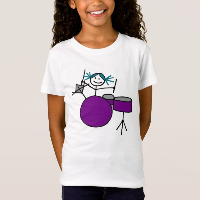 Drumming Girl Tee (Front)