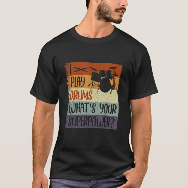 Drumming Lessons Drum Beater Drumming Box Drum Acc T-Shirt (Front)