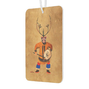 Drumming Shaman Car Air Freshener