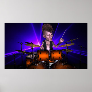 Drumming with the Lasers Poster