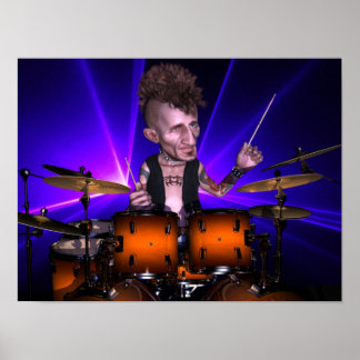 Drumming with the Lasers Poster