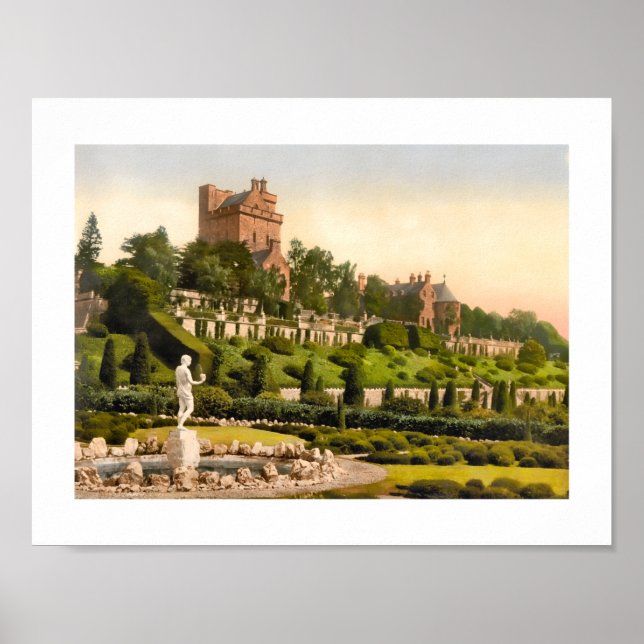 Drummond Castle, Perthshire Scotland Poster (Front)