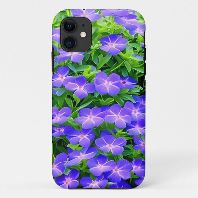 Drummond's clematis - a cute little blue flower Case-Mate iPhone case (Back)