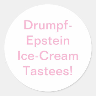 Drumpf-Epstein Tastees Hankamer Artjunkhaus Comic Classic Round Sticker