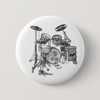 Drums 6 Cm Round Badge