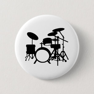 Drums 6 Cm Round Badge
